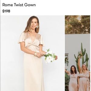 Show Me Your Mumu Rome Twist Dress - Campaign Luxe Satin